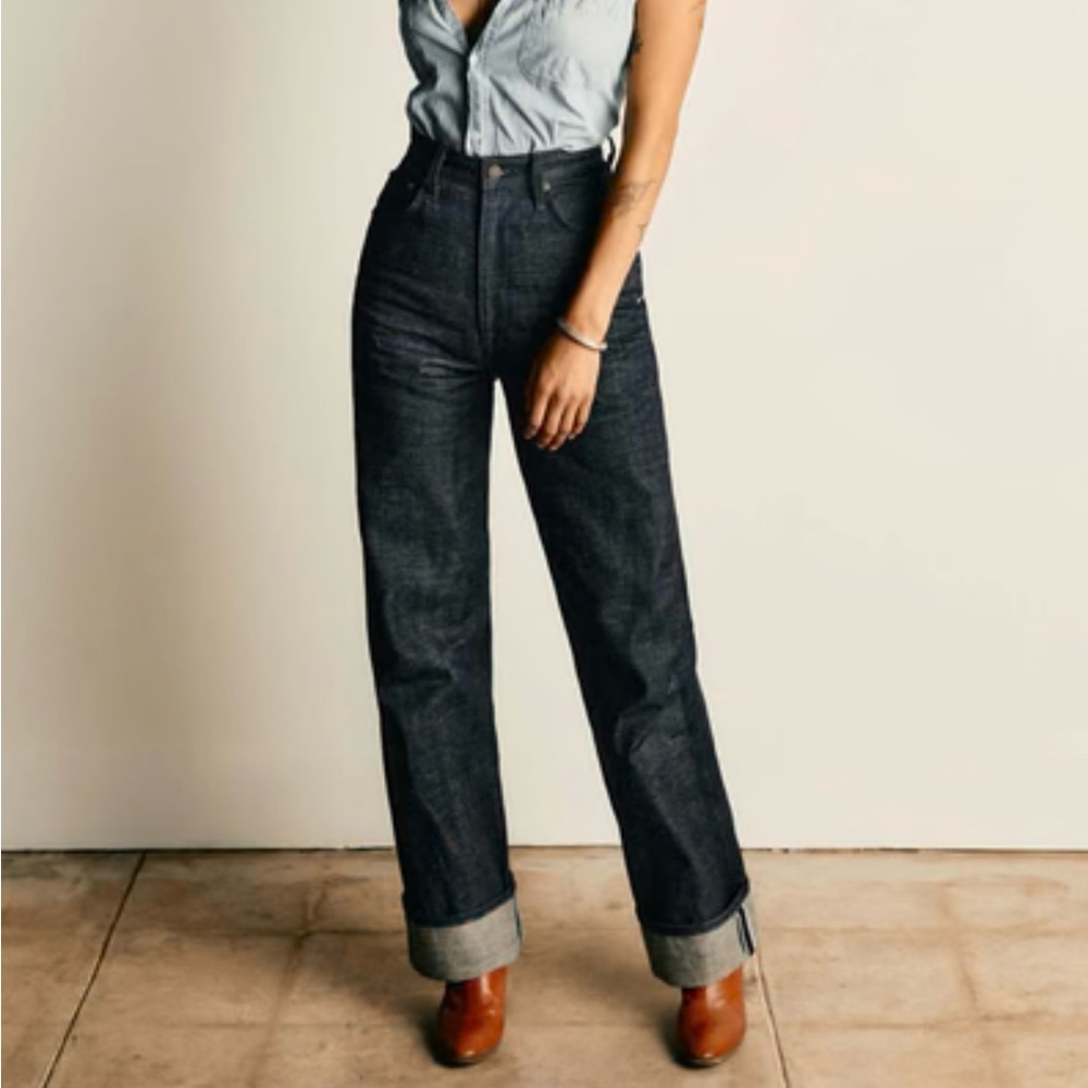 Catherine Jeans, 24, Dark Indigo Rinse, Super High-Rise Waist, Made in Nashville